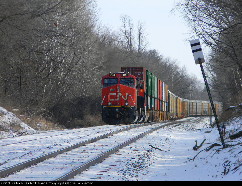 CN 3151 & CN 3279 in Anton Siding